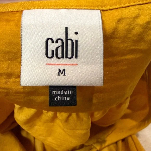 Cabi- BUNDLE! 2 Sleeveless Hi-Low Blouse Tops Floral Stripe + Gold Tie- Size M - Picture 8 of 9